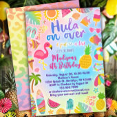 Hula op Luau Verjaardag uitnodiging