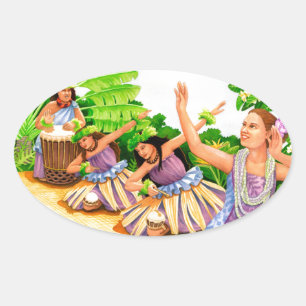 Hula Ovale Sticker
