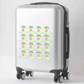 Hula Palm (blad) contour stickers (Koffer)