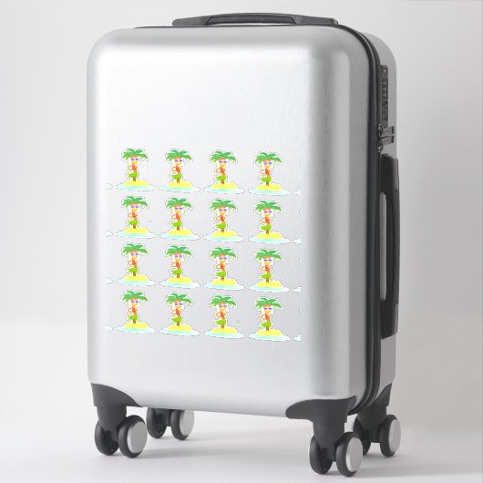 Hula Palm (blad) contour stickers (Koffer)