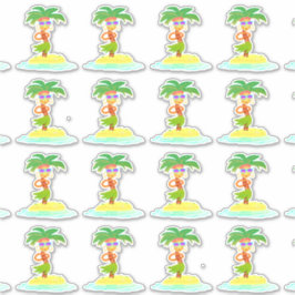 Hula Palm (blad) contour stickers