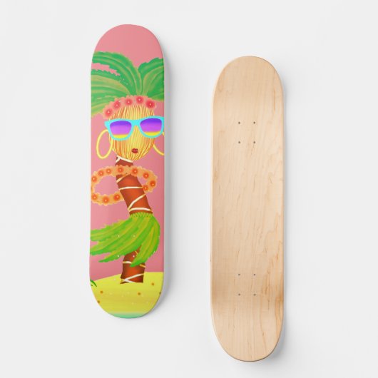 Hula Palm meisjesskateboard Skateboard (Voorkant)
