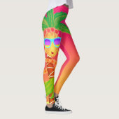Hula Palm (orange couché de soleil) leggings (Droite)