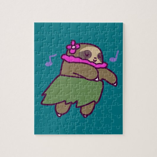 Hula Sloth Legpuzzel (Verticaal)