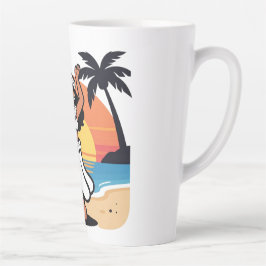 Huladans strandfeest zonsondergang tropisch eiland latte mok