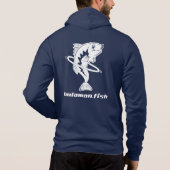 HulaMan Blue Hoodie (Achterkant)