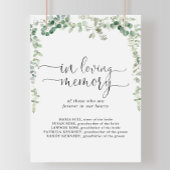 Hulde aan de Nagedachtenis Geometrisch Eucalyptus Poster