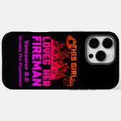 Hulde aan een brandweerman Case-Mate iPhone case (Achterkant (horizontaal))