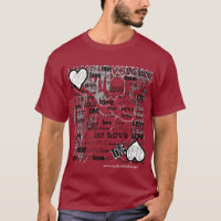 Hulde aan Love T-Shirt - Gepersonaliseerd