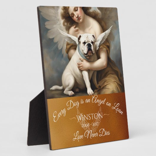 Hulde Verlies van Bulldog Angel Art Fotoplaat (Zijkant)