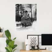 Huling Logs in Michigan, jaren 1890 Poster (Thuiskantoor)