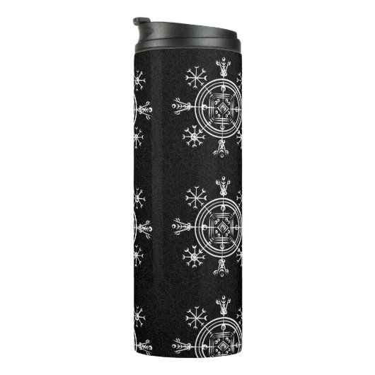 Hulinhjálmur – Noors teken van onzichtbaarheid Thermosbeker (Geroteerd rechts)