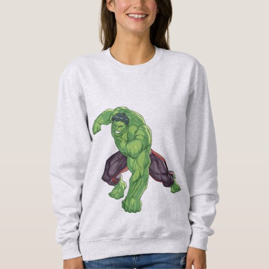 Hulk Écrase Femmes Sweat à Capuche (Devant)