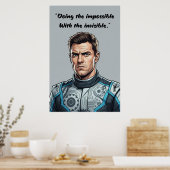 Hülkenberg Quote Poster – Doing the Impossible (Cuisine)