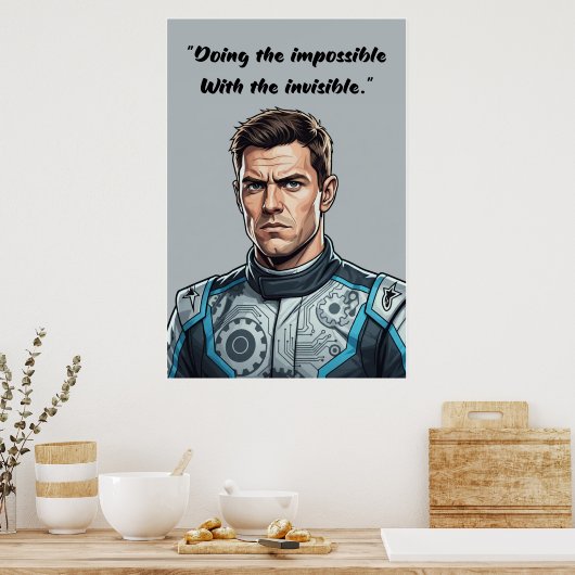 Hülkenberg Quote Poster – Doing the Impossible (Cuisine)
