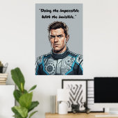 Hülkenberg Quote Poster – Doing the Impossible (Bureau à domicile)