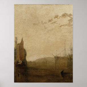 Hulks op de Tamar, c.1812 Poster