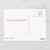 Hulp aan Haïti Briefkaart (Achterkant)