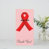 Hulp bij hiv bedankkaart (Staand voorkant)