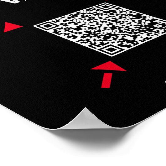 Hulp Gezocht QR-codesignaal voor bedrijven Poster (Hoek)