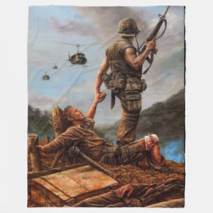 HULP IS ONDERWEG FLEECE DEKEN