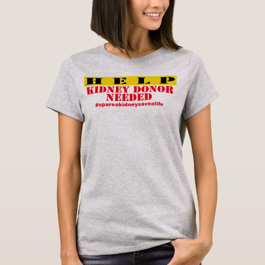Hulp nodig bij nier - vrouwen t-shirt (Voorkant)