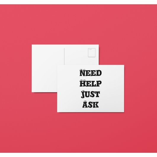 Hulp nodig briefkaart