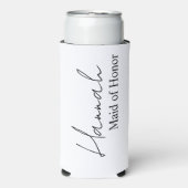 Hulp van de bruid voorstel slanke blikjeskoelers m (Seltzer Voorkant)