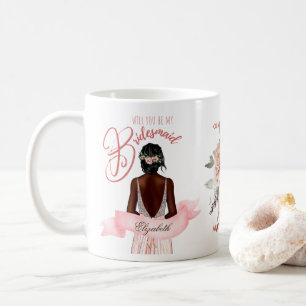 HULPBRUIDSMEISJE VOORSTEL GESCHENK Afro-Amerikaans Koffiemok