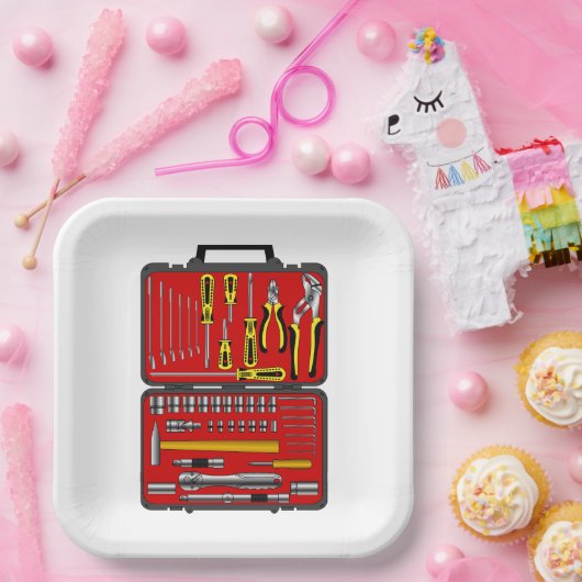 Hulpmiddelen in een Doos van het Hulpmiddel Papieren Bordje (Feest)