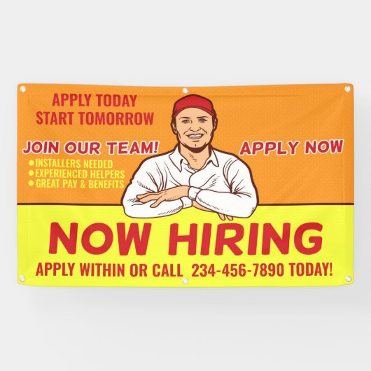 Hulpmiddelen voor installateurs van kabelgevers pe spandoek (Horizontaal)