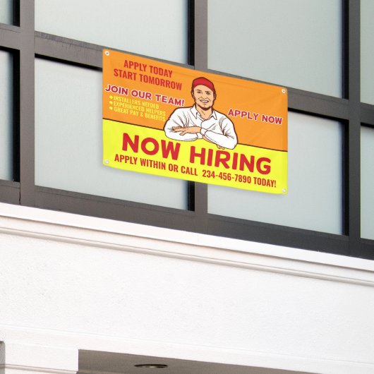 Hulpmiddelen voor installateurs van kabelgevers pe spandoek (Buitenkant Gebouw)