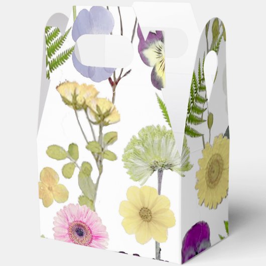 Hulpmiddelendoos met wilde bloem thema bedankdoosjes (Open)