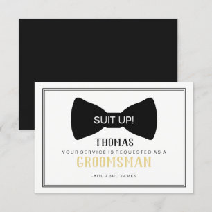 Hulppakket Bruidsjonker Kaart - Black Tie