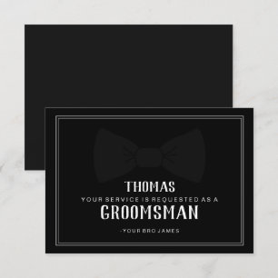 Hulppakket Bruidsjonker Kaart - Zwart op Zwarte Tr