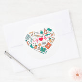 Hulpprogramma voor verpleegkundigen ronde sticker (Envelop)