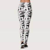 Hulpprogramma's voor Chic Retro Pink Black Hair Sa Leggings (Achterkant)