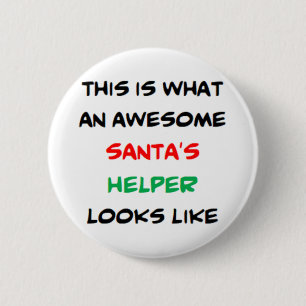 hulpsinterklaas, geweldig ronde button 5,7 cm