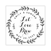 Hulptrofee Laat Liefde Brouwen Trouw Favor Rubberstempel (Afrduk)