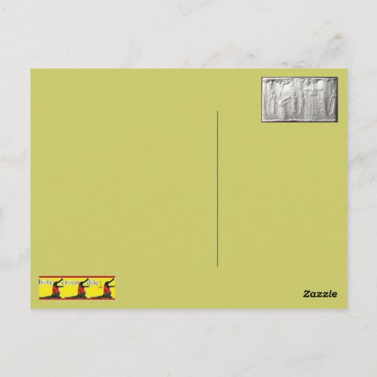 hulpverlening aan de assyriaanse steen in het noor briefkaart (Achterkant)