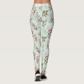 Hulstbladeren en rode bessen leggings (Achterkant)