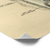 Humaan Musculair Anatomie 1902  afdrukken Poster (Hoek)