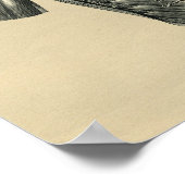 Humaan Musculair Anatomie 1902 afdrukken Poster (Hoek)