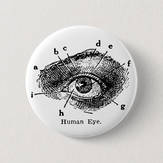  humaan oogdiagram ronde button 5,7 cm (Voorkant)