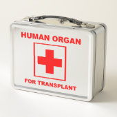 Humaan orgaan voor transplantatie (Achterkant)