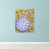 Humaan papilloomvirus canvas afdruk (Insitu (Houten vloer))