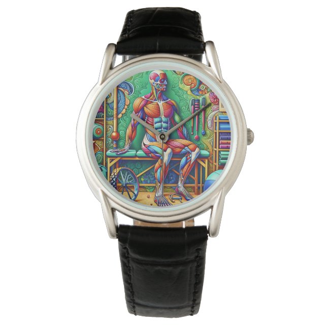 Human Anatomy Watch Horloge (Voorkant)