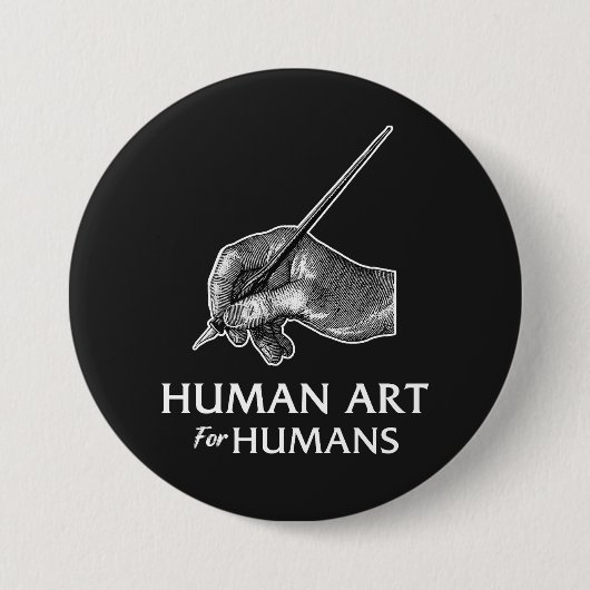 Human Art For Humans Ronde Button 7,6 Cm (Voorkant)