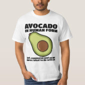 Human Avocado T-shirt Design (Devant)