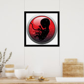 HUMAN BABY EMBRYO POSTER (Keuken)